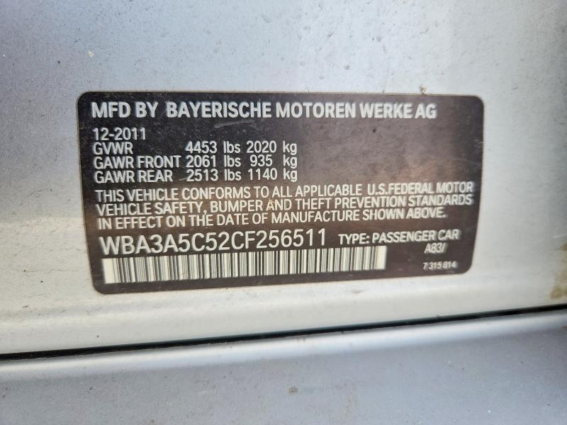 Продаж на аукціоні авто 2012 Bmw 328, vin: WBA3A5C52CF256511, номер лоту: 55994406