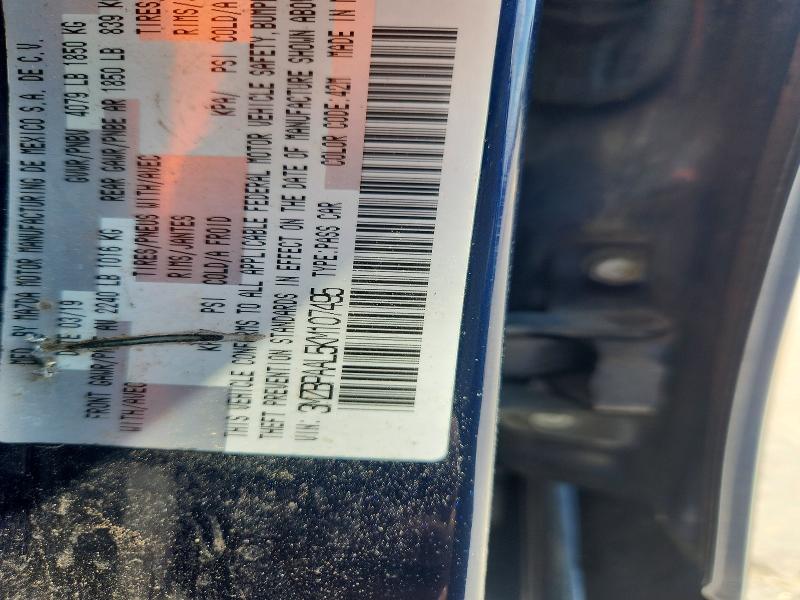 57110326 :رقم المزاد ، 3MZBPAAL5KM107495 vin ، 2019 Mazda 3 مزاد بيع
