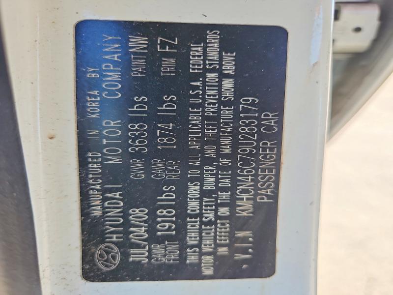 57051406 :رقم المزاد ، KMHCN46C79U283179 vin ، 2009 Hyundai Accent مزاد بيع