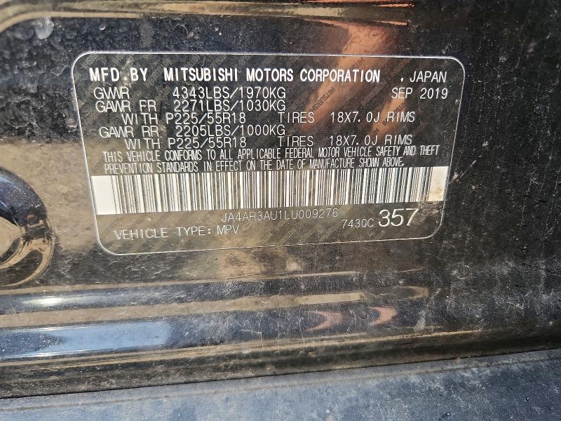 Aukcja sprzedaży 2020 Mitsubishi Outlander Sport, vin: JA4AR3AU1LU009276, numer aukcji: 56079446
