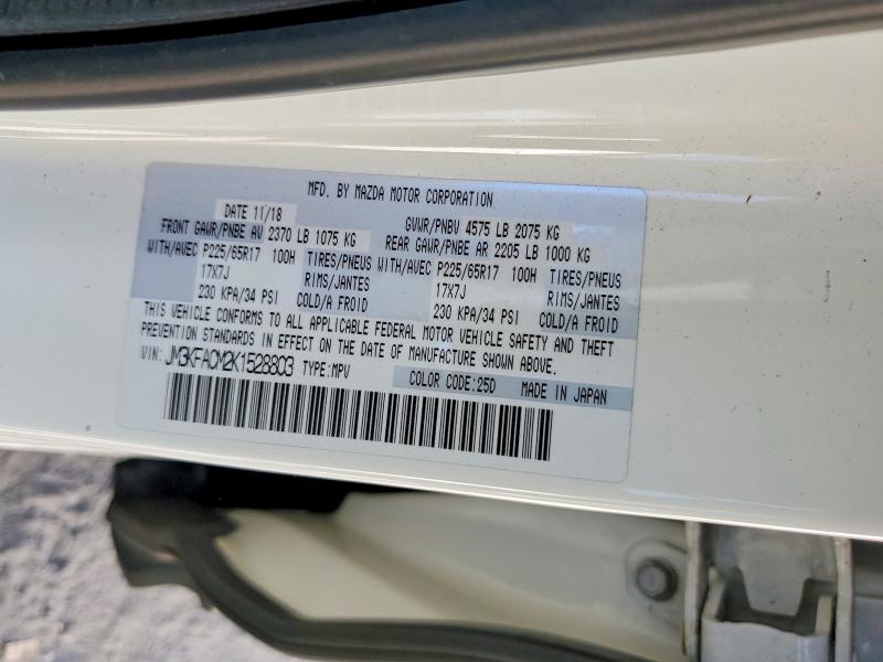 56473036 :رقم المزاد ، JM3KFACM2K1528803 vin ، 2019 Mazda Cx-5 مزاد بيع