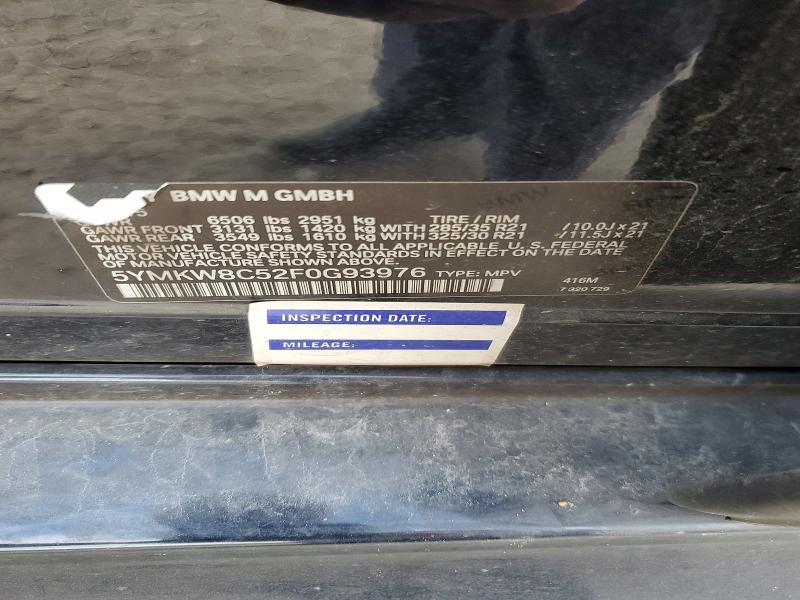 Aukcja sprzedaży 2015 Bmw X6, vin: 5YMKW8C52F0G93976, numer aukcji: 55699326