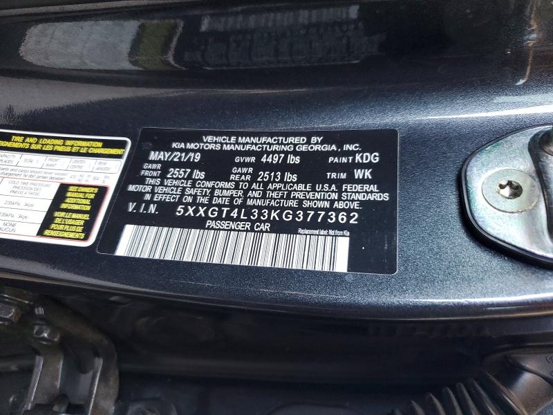 Продаж на аукціоні авто 2019 Kia Optima, vin: 5XXGT4L33KG377362, номер лоту: 55785596