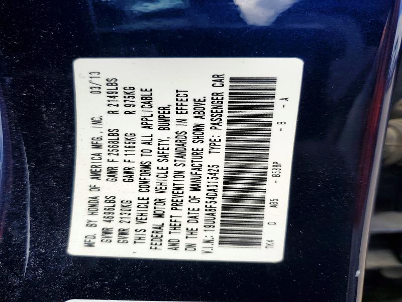 Aukcja sprzedaży 2013 Acura Tl, vin: 19UUA8F54DA015425, numer aukcji: 56292556