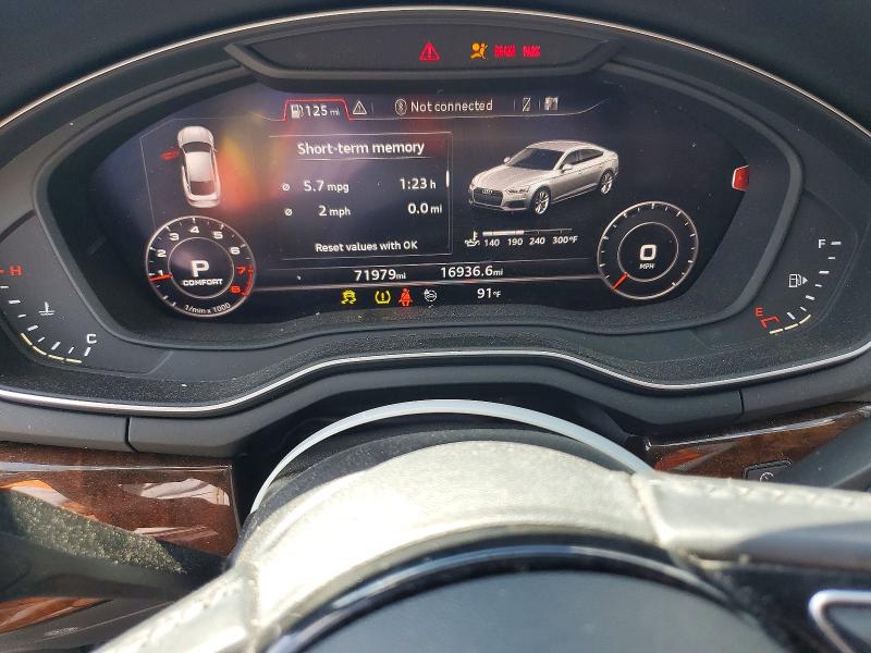 2018 Audi A5 მანქანა იყიდება აუქციონზე, vin: WAUBNCF55JA114440, აუქციონის ნომერი: 57199056