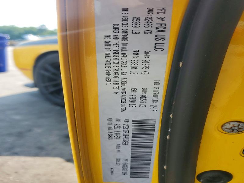 Auction sale of the 2017 Dodge Challenger, vin: 2C3CDZFJ8HH554906, lot number: 58824286