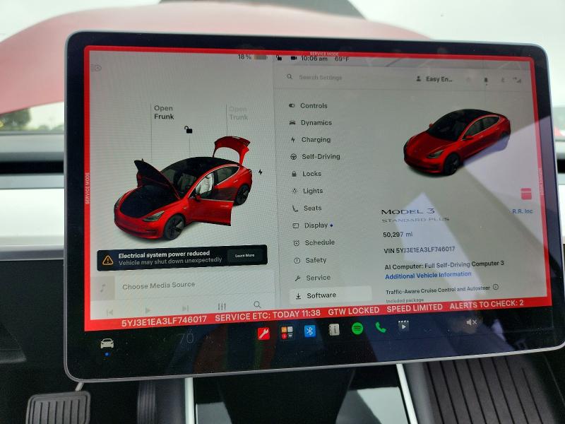 Auction sale of the 2020 Tesla Model 3, vin: 5YJ3E1EA3LF746017, lot number: 57040946