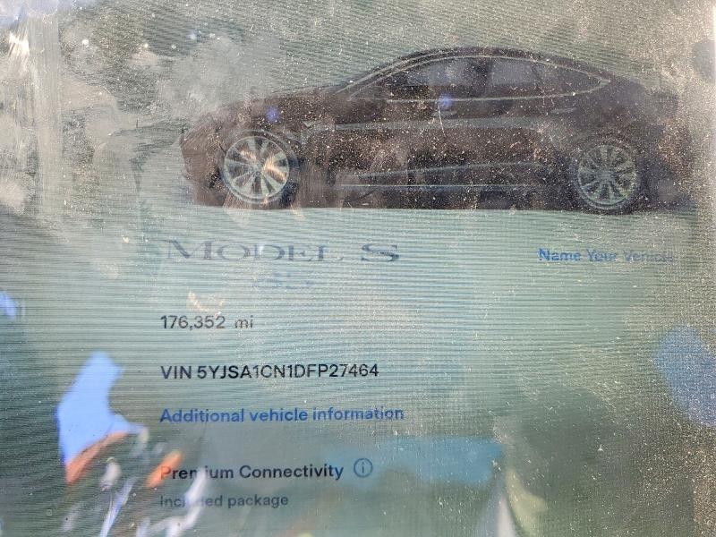 58951266 :رقم المزاد ، 5YJSA1CN1DFP27464 vin ، 2013 Tesla Model S مزاد بيع