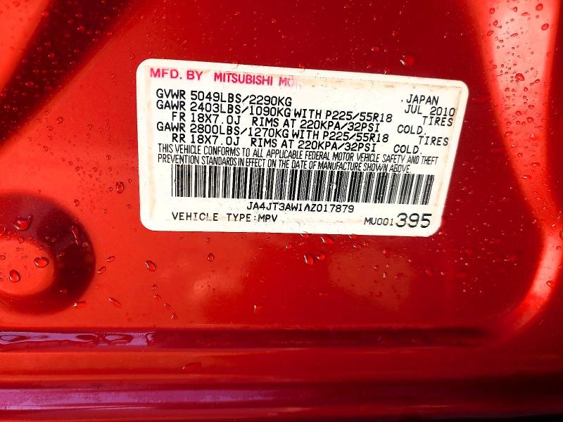 Aukcja sprzedaży 2010 Mitsubishi Outlander, vin: JA4JT3AW1AZ017879, numer aukcji: 56570956