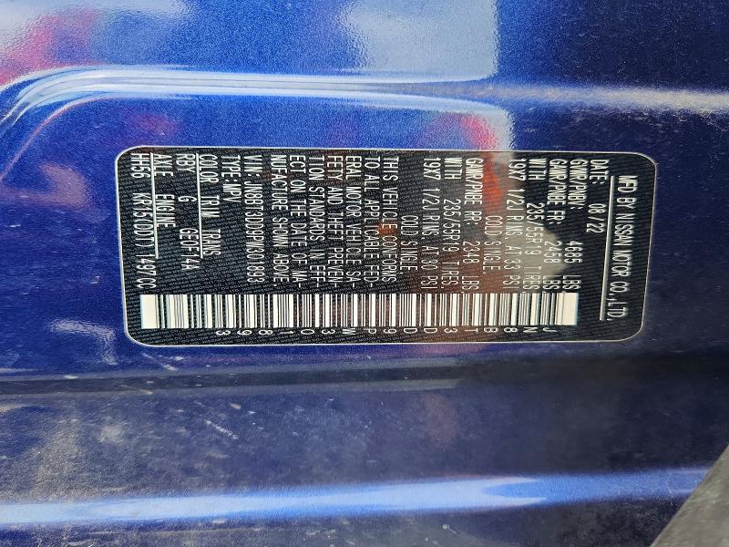 Aukcja sprzedaży 2023 Nissan Rogue, vin: JN8BT3DD9PW301893, numer aukcji: 59011696