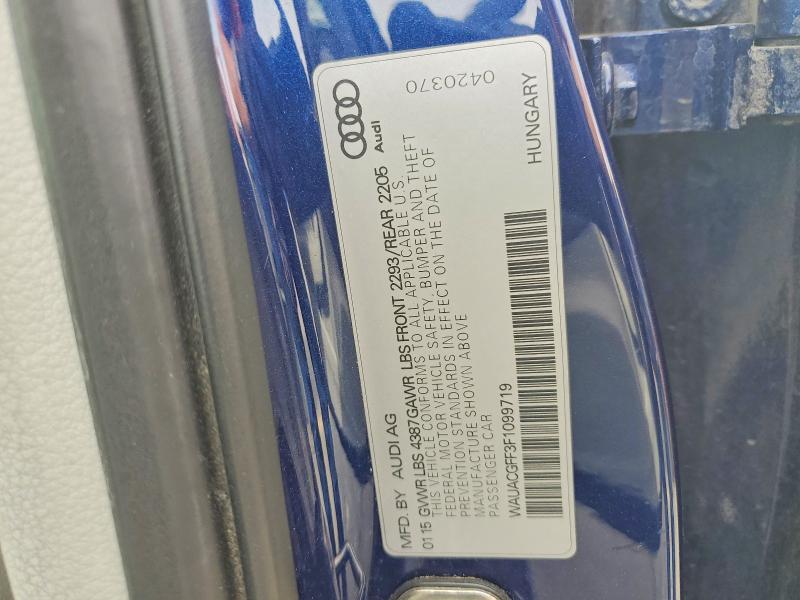 Продаж на аукціоні авто 2015 Audi A3, vin: WAUACGFF3F1099719, номер лоту: 56552136