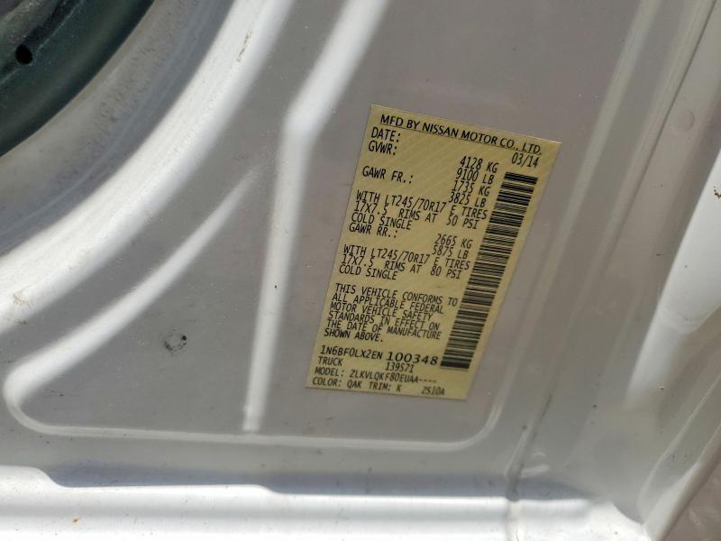 Продаж на аукціоні авто 2014 Nissan Nv, vin: 1N6BF0LX2EN100348, номер лоту: 58127616