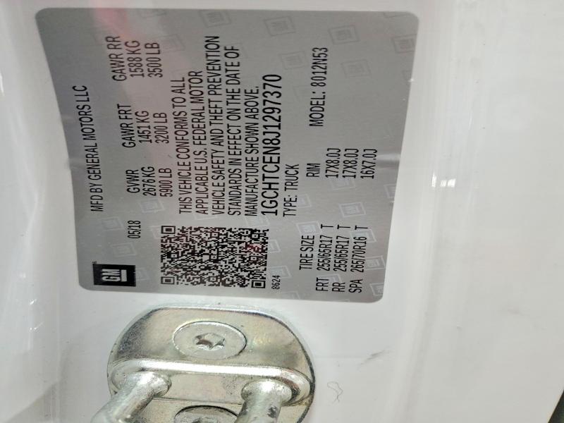 55956076 :رقم المزاد ، 1GCHTCEN8J1297370 vin ، 2018 Chevrolet Colorado مزاد بيع