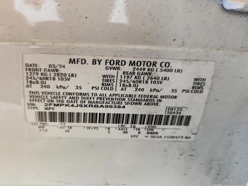 Продаж на аукціоні авто 2024 Ford Edge, vin: 2FMPK4J9XRBA96384, номер лоту: 56054166