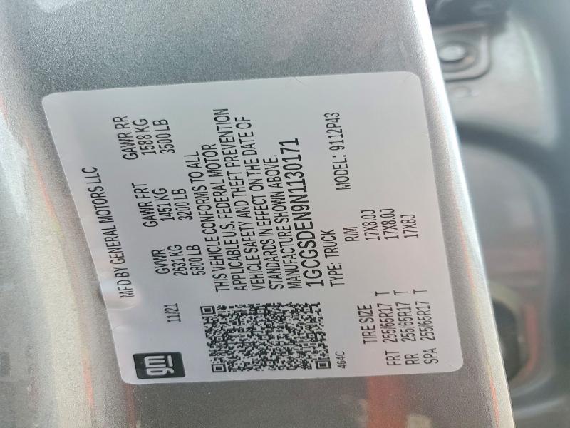 Продажа на аукционе авто 2022 Chevrolet Colorado, vin: 1GCGSDEN9N1130171, номер лота: 59104256
