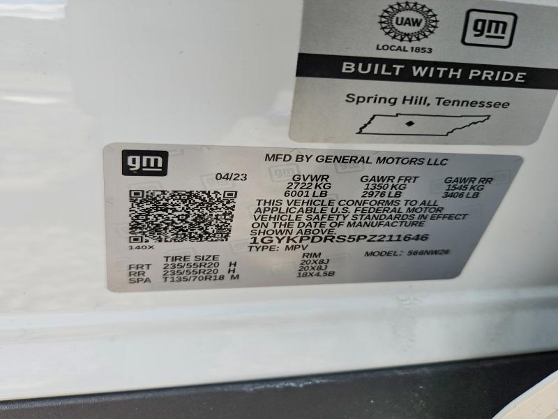 Продаж на аукціоні авто 2023 Cadillac Xt6, vin: 1GYKPDRS5PZ211646, номер лоту: 55742186