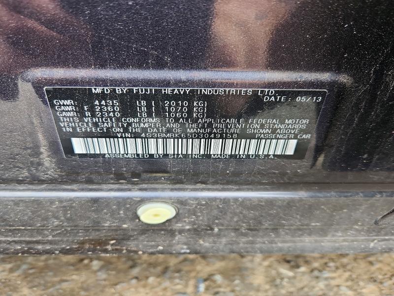 Aukcja sprzedaży 2013 Subaru Legacy, vin: 4S3BMBK65D3049158, numer aukcji: 58034426