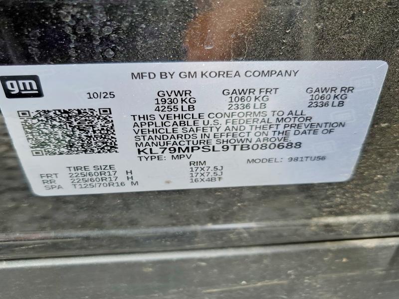 Продаж на аукціоні авто 2026 Chevrolet Trailblazer, vin: KL79MPSL9TB080688, номер лоту: 56444736