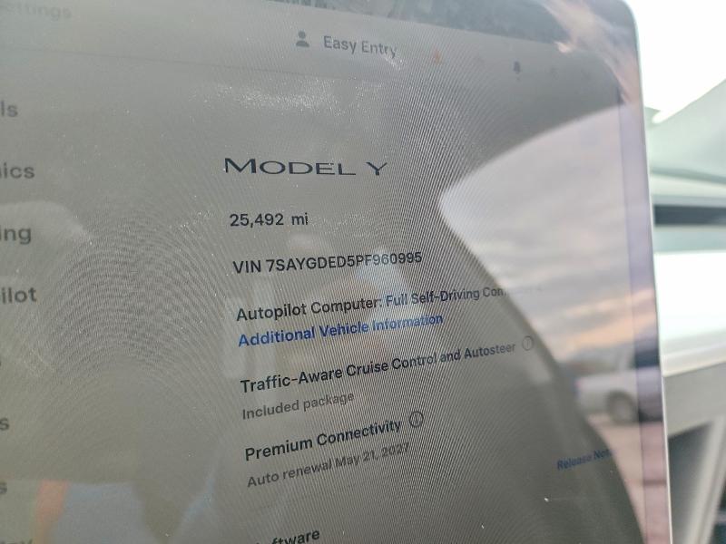 Aukcja sprzedaży 2023 Tesla Model Y, vin: 7SAYGDED5PF960995, numer aukcji: 56904596