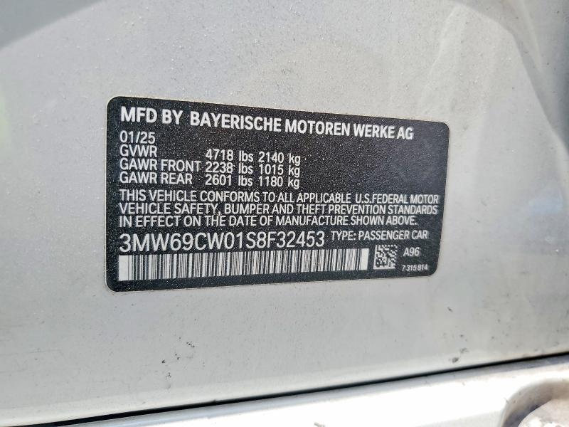 Aukcja sprzedaży 2025 Bmw 330i, vin: 3MW69CW01S8F32453, numer aukcji: 57251956
