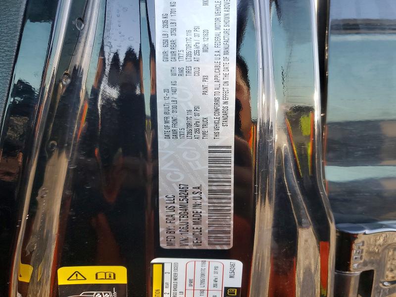 Aukcja sprzedaży 2021 Jeep Gladiator, vin: 1C6JJTBG4ML542467, numer aukcji: 57919056