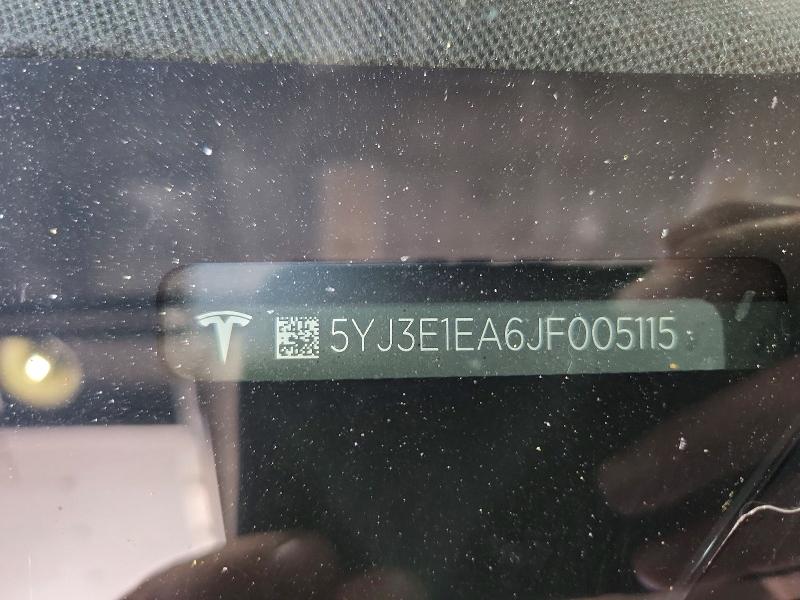58525426 :رقم المزاد ، 5YJ3E1EA6JF005115 vin ، 2018 Tesla Model 3 مزاد بيع