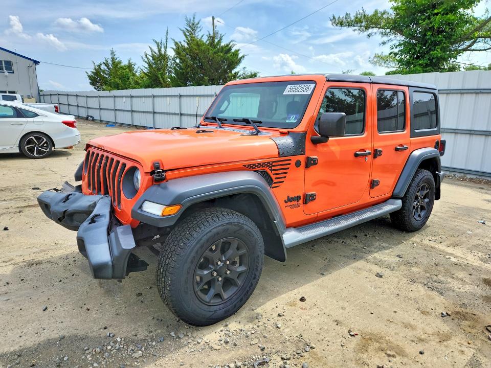 2019 Jeep Wrangler Unlimited მანქანა იყიდება აუქციონზე, vin: 1C4HJXDG8KW583692, აუქციონის ნომერი: 56562636