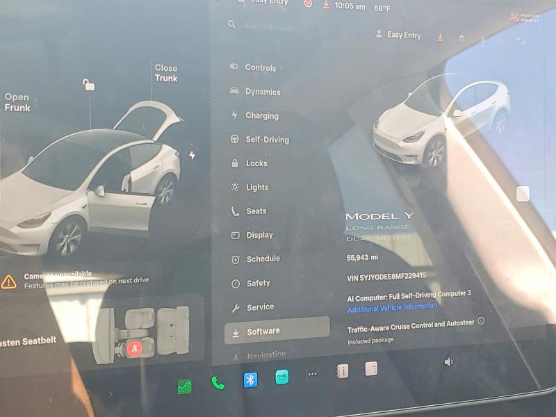 Продажа на аукционе авто 2021 Tesla Model Y, vin: 5YJYGDEE8MF229415, номер лота: 56161116