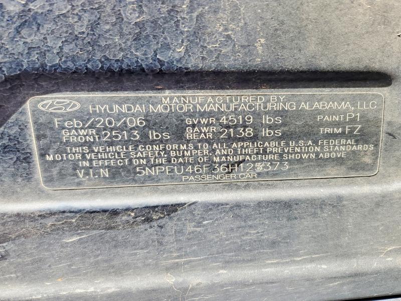Продаж на аукціоні авто 2006 Hyundai Sonata, vin: 5NPEU46F36H125373, номер лоту: 57168796