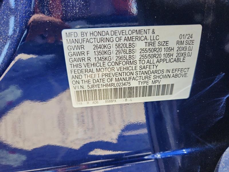 Продаж на аукціоні авто 2024 Acura Mdx, vin: 5J8YE1H84RL023475, номер лоту: 58280046