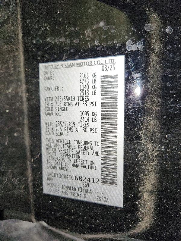 Aukcja sprzedaży 2026 Nissan Rogue, vin: 5N1BT3CB4TC682412, numer aukcji: 57398606