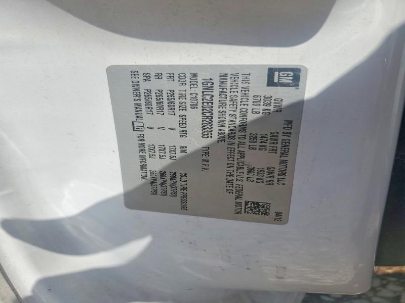 56537306 :رقم المزاد ، 1GNLC2E02CR283355 vin ، 2012 Chevrolet Tahoe مزاد بيع
