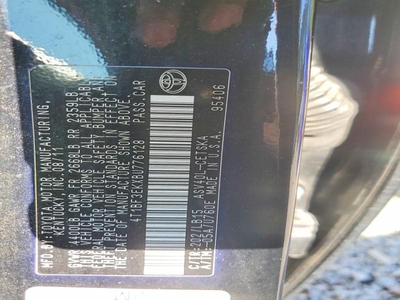 Продажа на аукционе авто 2011 Toyota Camry, vin: 4T1BF3EKXBU776128, номер лота: 57591726