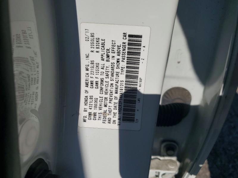 Продажа на аукционе авто 2017 Honda Accord, vin: 1HGCR2F54HA161315, номер лота: 55469496