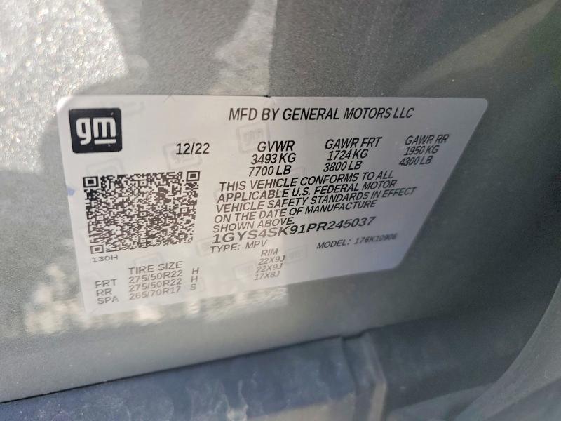 Продаж на аукціоні авто 2023 Cadillac Escalade V, vin: 1GYS4SK91PR245037, номер лоту: 58787776