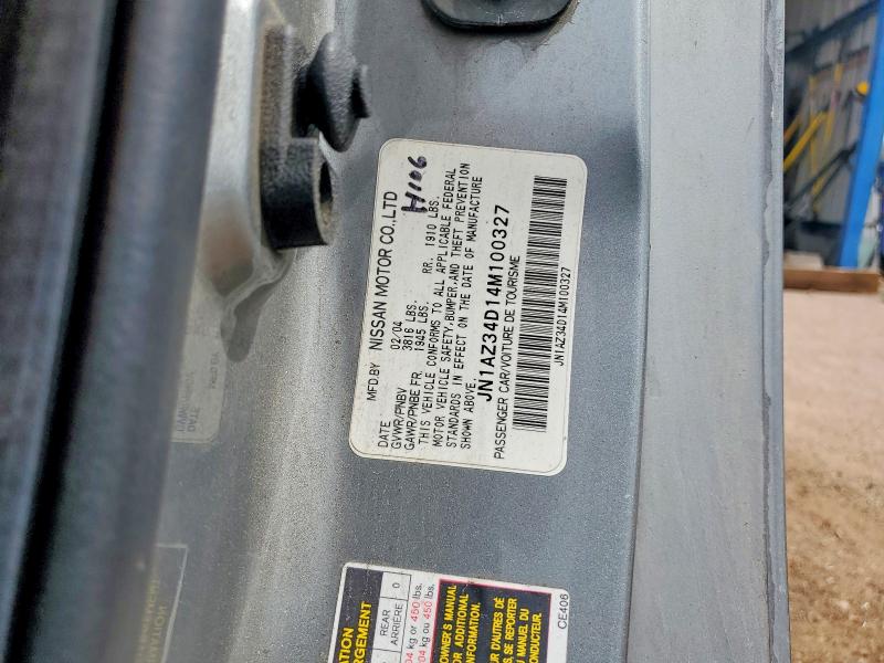 Aukcja sprzedaży 2004 Nissan 350z, vin: JN1AZ34D14M100327, numer aukcji: 56502726
