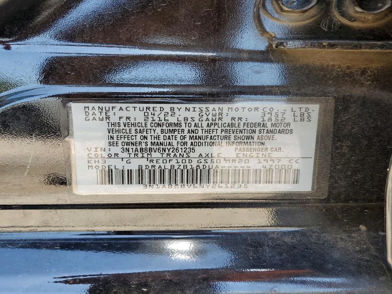 Продажа на аукционе авто 2022 Nissan Sentra, vin: 3N1AB8BV6NY261235, номер лота: 56354626
