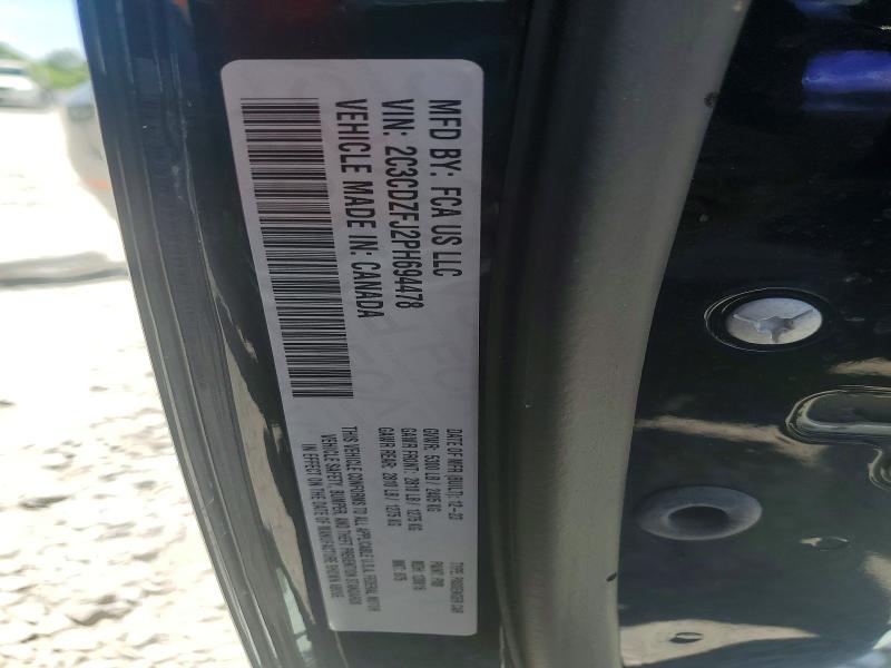 2023 Dodge Challenger მანქანა იყიდება აუქციონზე, vin: 2C3CDZFJ2PH694478, აუქციონის ნომერი: 56094826