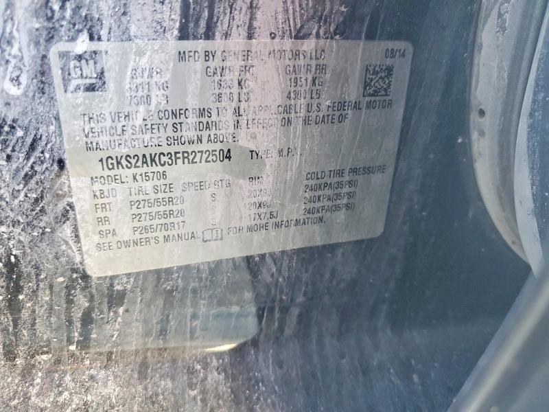 Продажа на аукционе авто 2015 Gmc Yukon, vin: 1GKS2AKC3FR272504, номер лота: 56995936