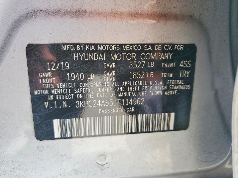 Aukcja sprzedaży 2020 Hyundai Accent, vin: 3KPC24A65LE114962, numer aukcji: 57743106