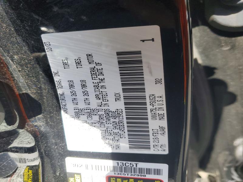55582836 :رقم المزاد ، 5TFLA5DB3RX159523 vin ، 2024 Toyota Tundra مزاد بيع