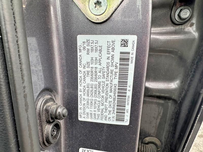 55198366 :رقم المزاد ، 2HKRW2H88JH656043 vin ، 2018 Honda Cr-v مزاد بيع