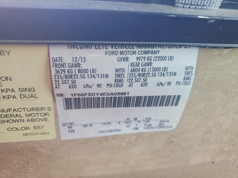 Aukcja sprzedaży 2014 Ford F53, vin: 1F66F5DY4E0A05881, numer aukcji: 66688856