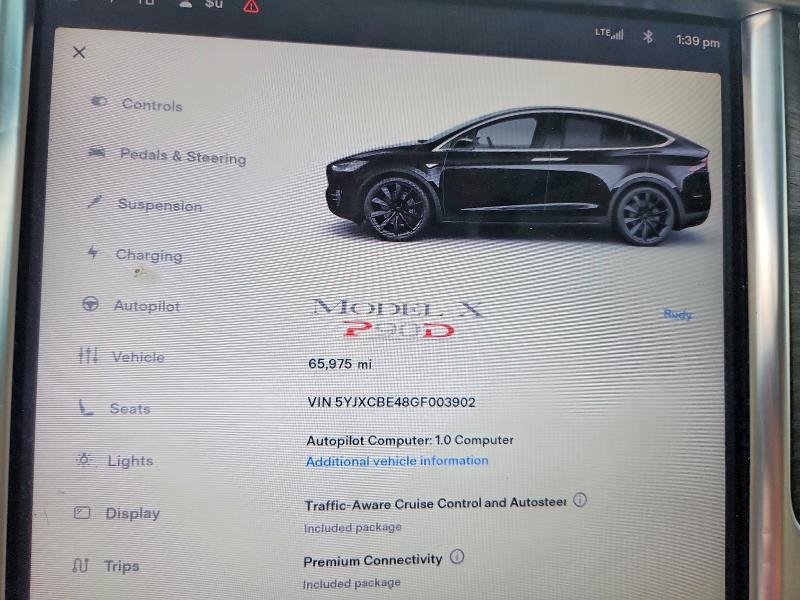 Aukcja sprzedaży 2016 Tesla Model X, vin: 5YJXCBE48GF003902, numer aukcji: 58877536