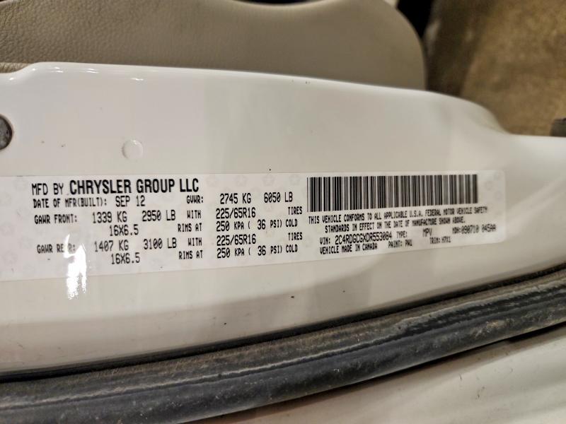 Продажа на аукционе авто 2013 Dodge Grand Caravan, vin: 2C4RDGCGXDR553084, номер лота: 56415226