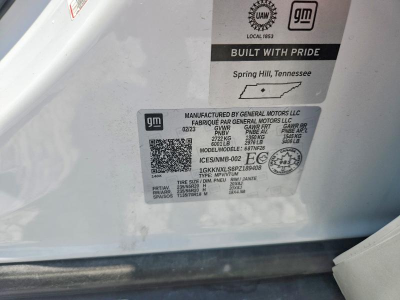 Продажа на аукционе авто 2023 Gmc Acadia, vin: 1GKKNXLS6PZ189408, номер лота: 58398456