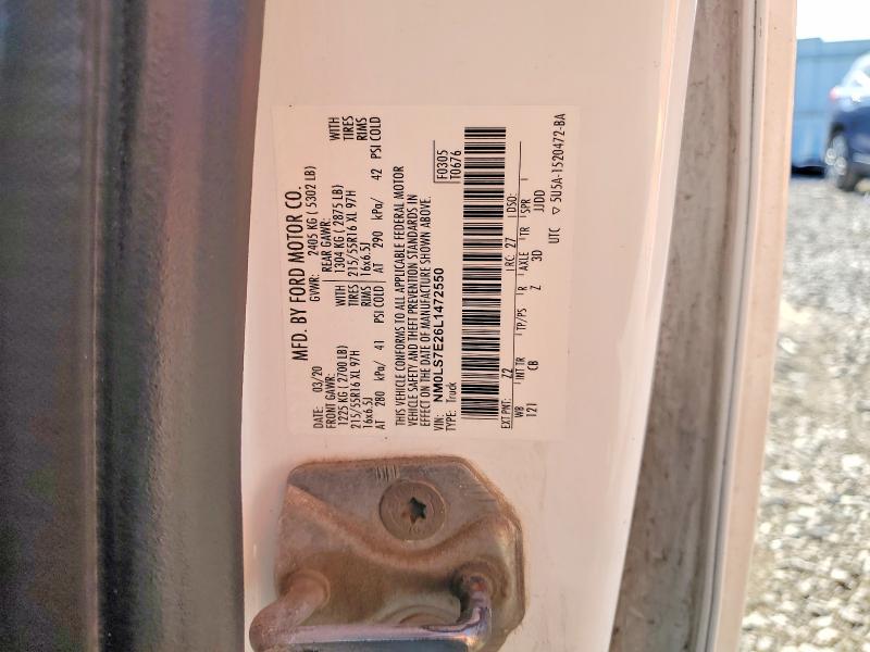 Продаж на аукціоні авто 2020 Ford Transit Connect, vin: NM0LS7E26L1472550, номер лоту: 55763586