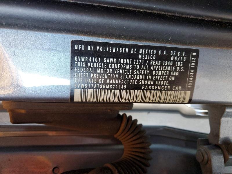 Продаж на аукціоні авто 2016 Volkswagen Beetle, vin: 3VW517AT9GM821249, номер лоту: 58931786