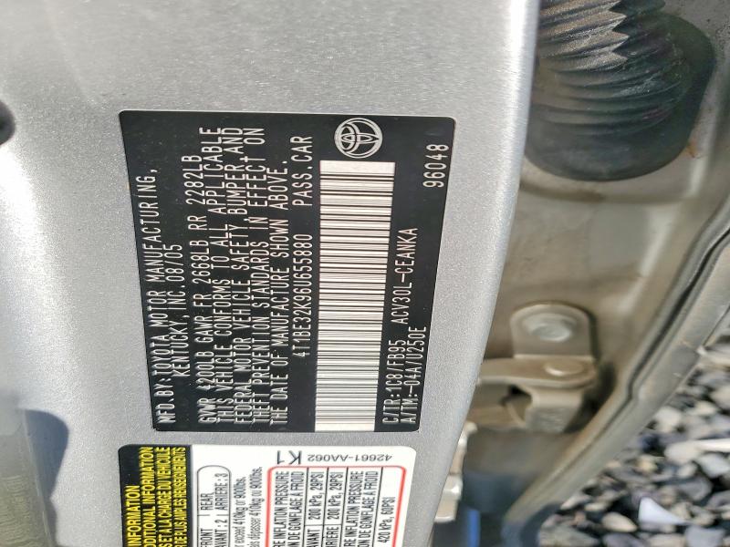 58391286 :رقم المزاد ، 4T1BE32K96U655880 vin ، 2006 Toyota Camry مزاد بيع