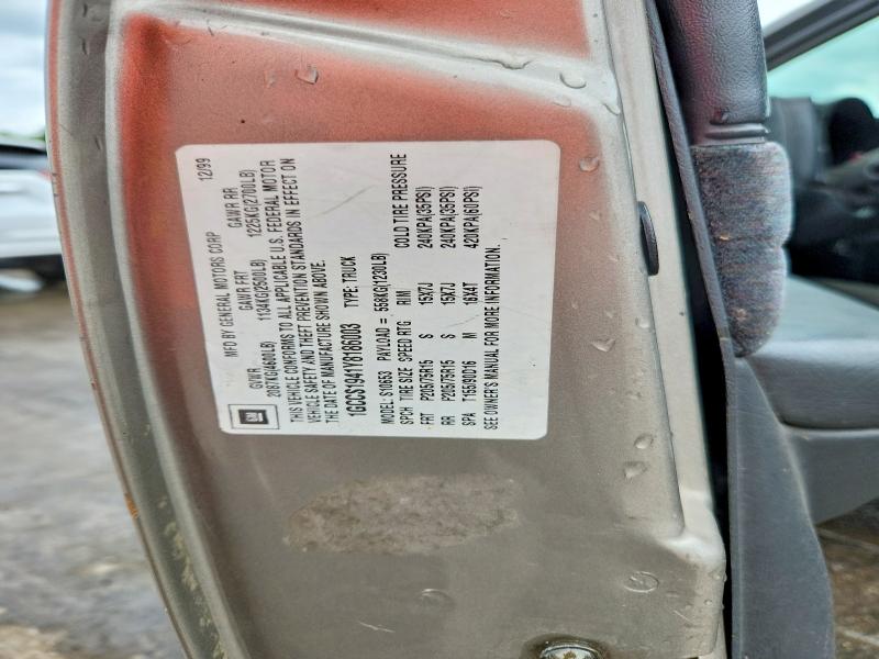 2000 Chevrolet S Truck მანქანა იყიდება აუქციონზე, vin: 1GCCS1941Y8186003, აუქციონის ნომერი: 56273356